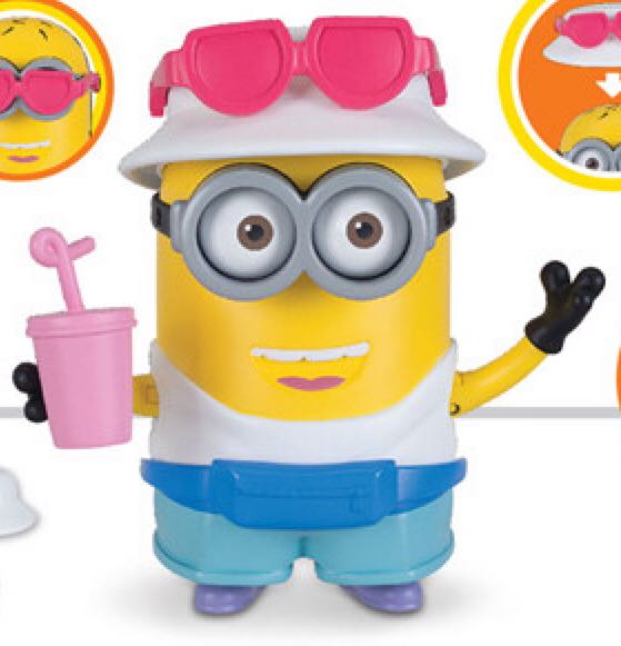 Despicable Me 3 Deluxe Tourist Jerry - Thinkway Toys (Minions) action figure collectible [Barcode 064442204181] - Main Image 2