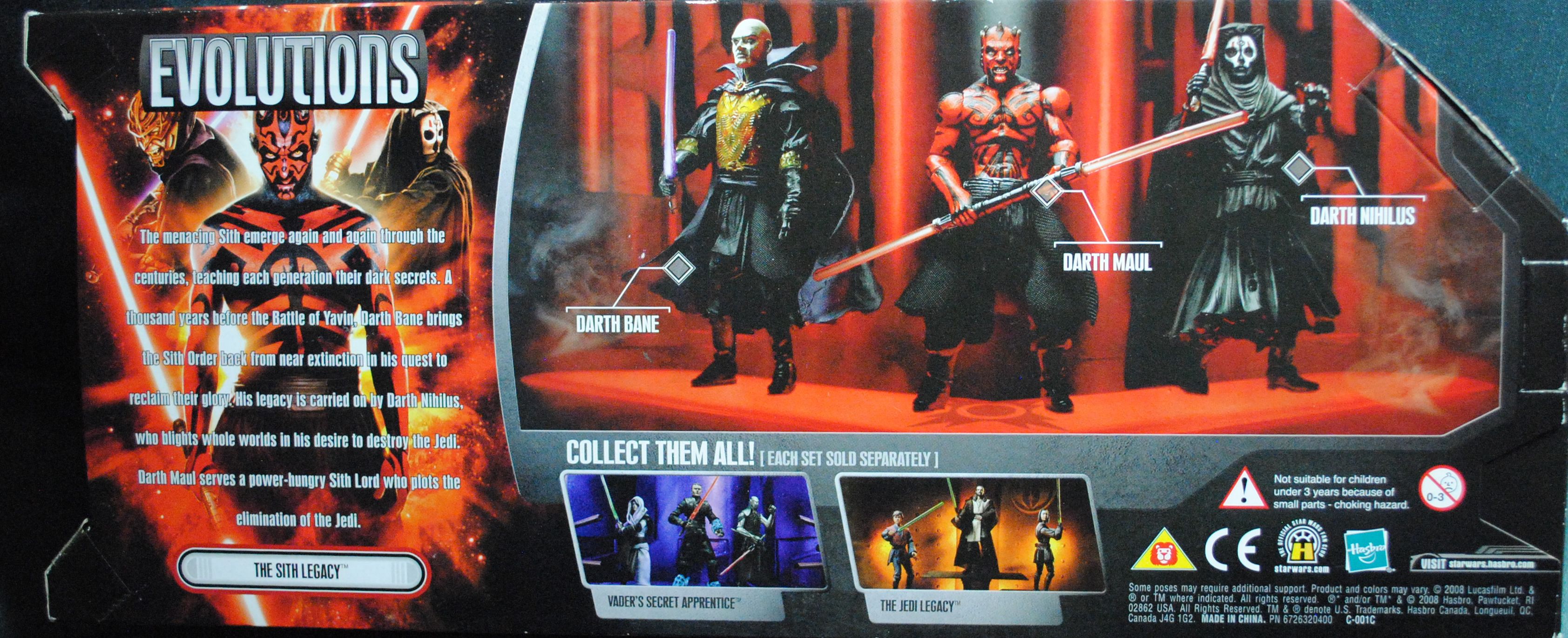 Darth Maul (Evolutions: The Sith Legacy) - Hasbro (Star Wars Evolutions) action figure collectible [Barcode 0653569282259] - Main Image 2