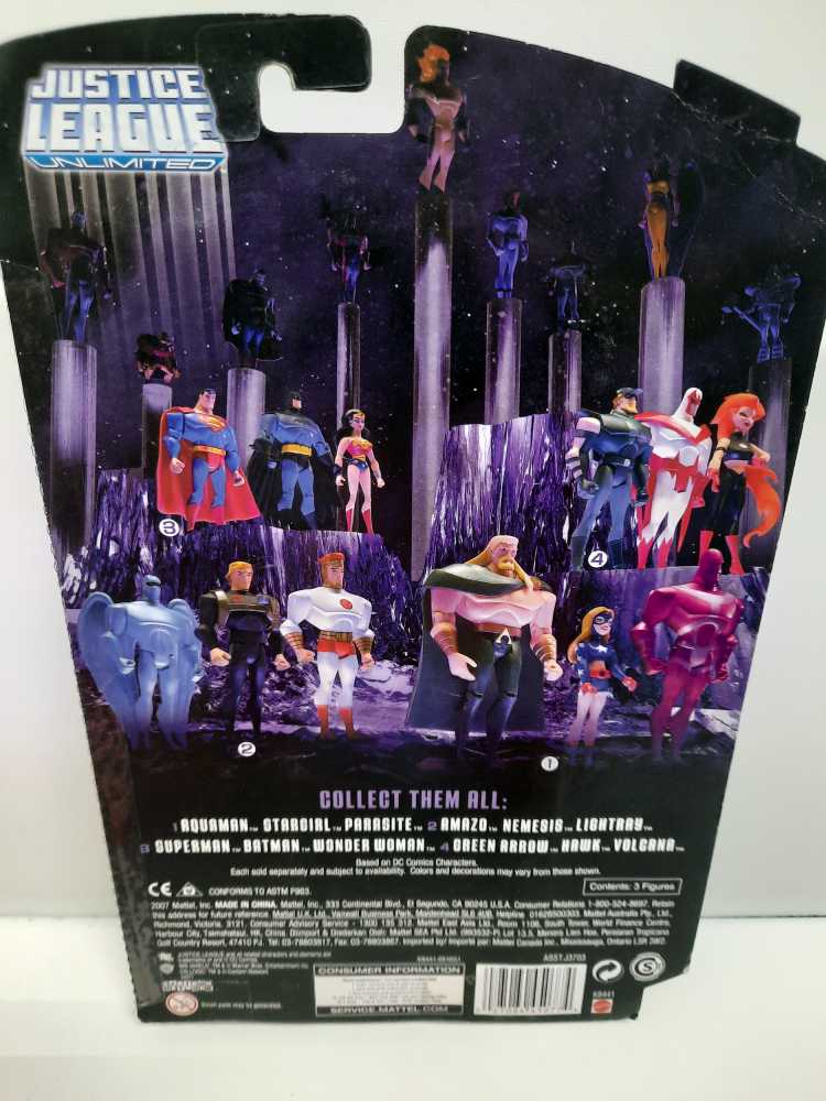 DC Justice League Unlimited Lightray, Amazo, Nemesis  (DC: JLU: 5”) action figure collectible [Barcode 027084450774] - Main Image 2