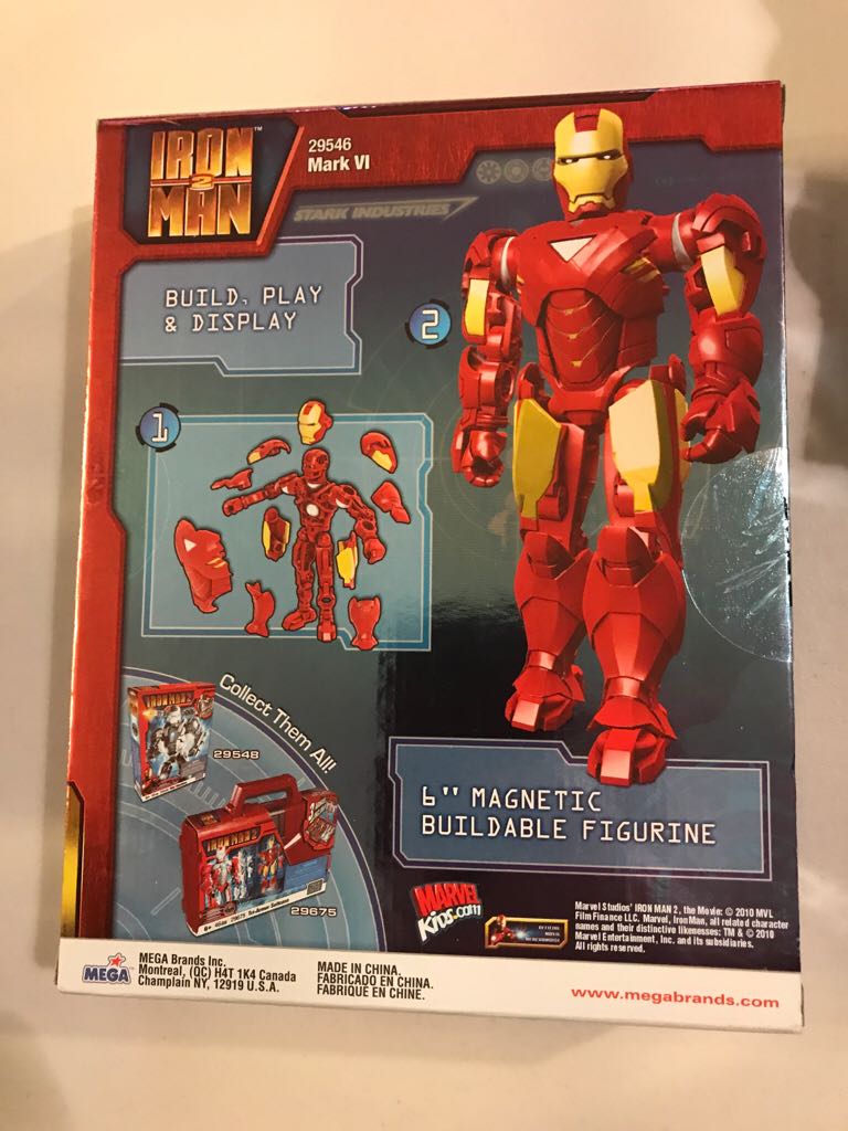 Iron Man 2 Mega Bloks - Iron Man  action figure collectible [Barcode 065541295469] - Main Image 2