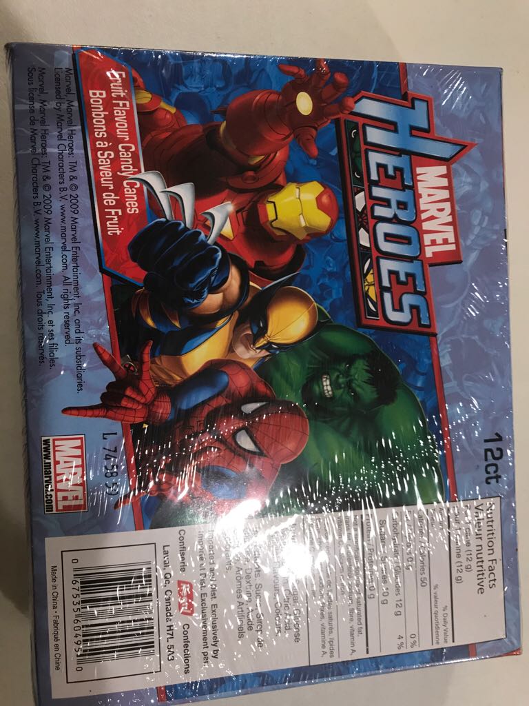 Marvel Heroes Candy Canes  action figure collectible [Barcode 067535604950] - Main Image 2