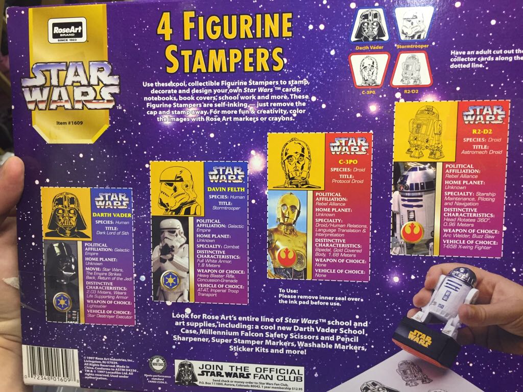 Star Wars Figurine Stampers  action figure collectible [Barcode 072348016098] - Main Image 2