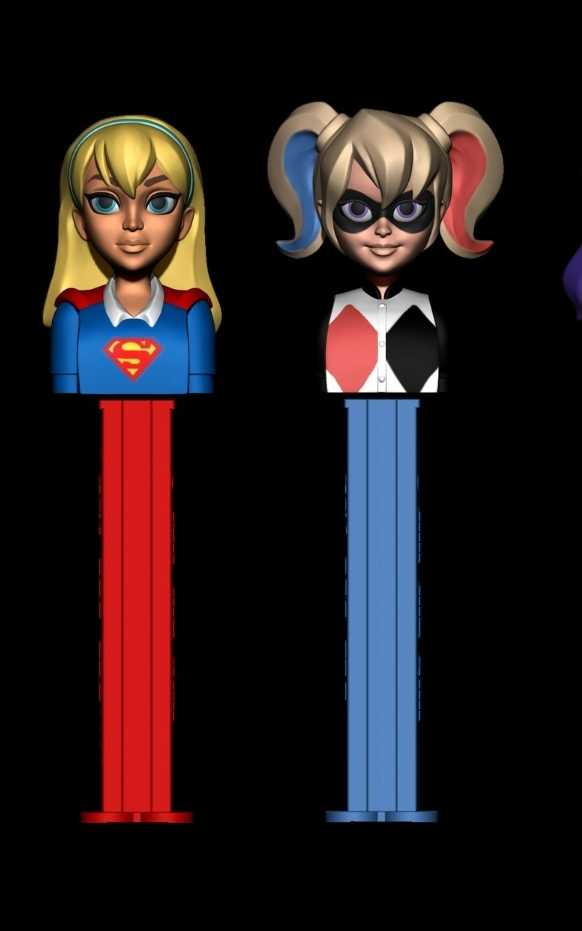 Sonic Series (Silver) - PEZ Candy Company (DC Super Hero Girls Quad) action figure collectible [Barcode 073621012950] - Main Image 4