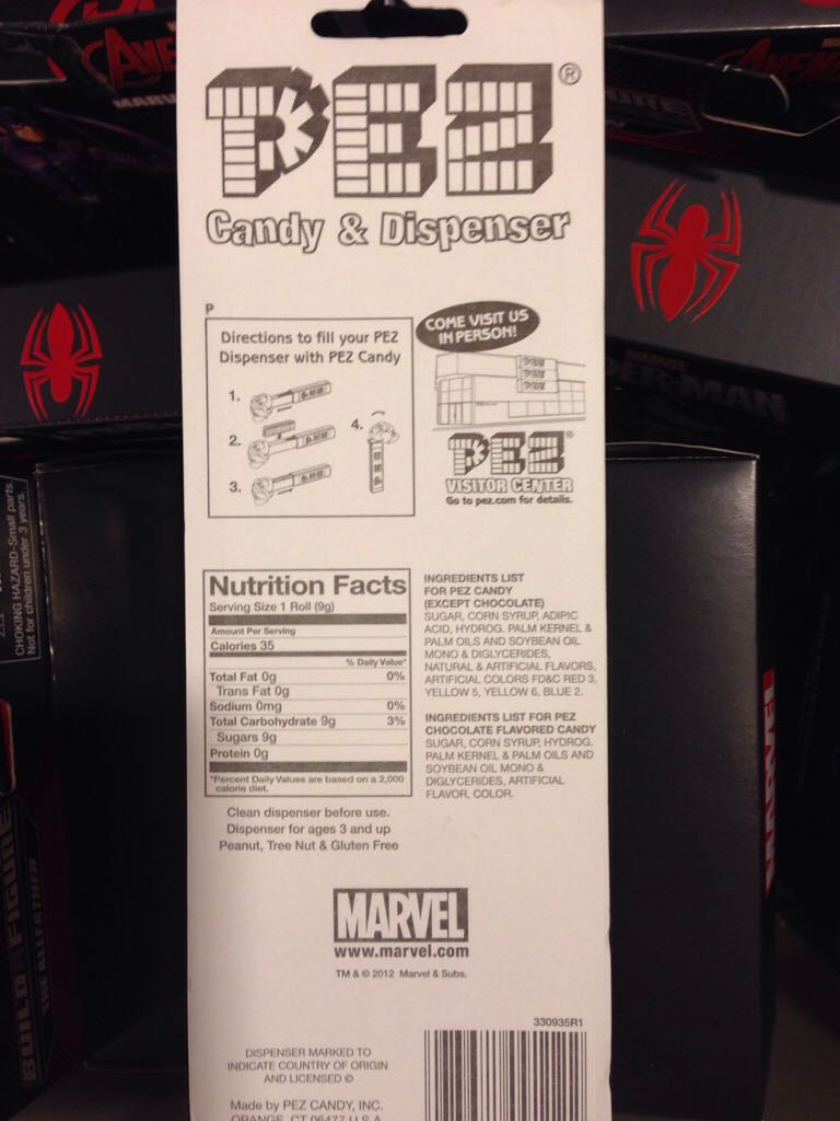 Marvel: VENOM: Memorabilia: Candy & Dispenser  - PEZ Candy Inc (Supervillian) action figure collectible [Barcode 073621091122] - Main Image 2