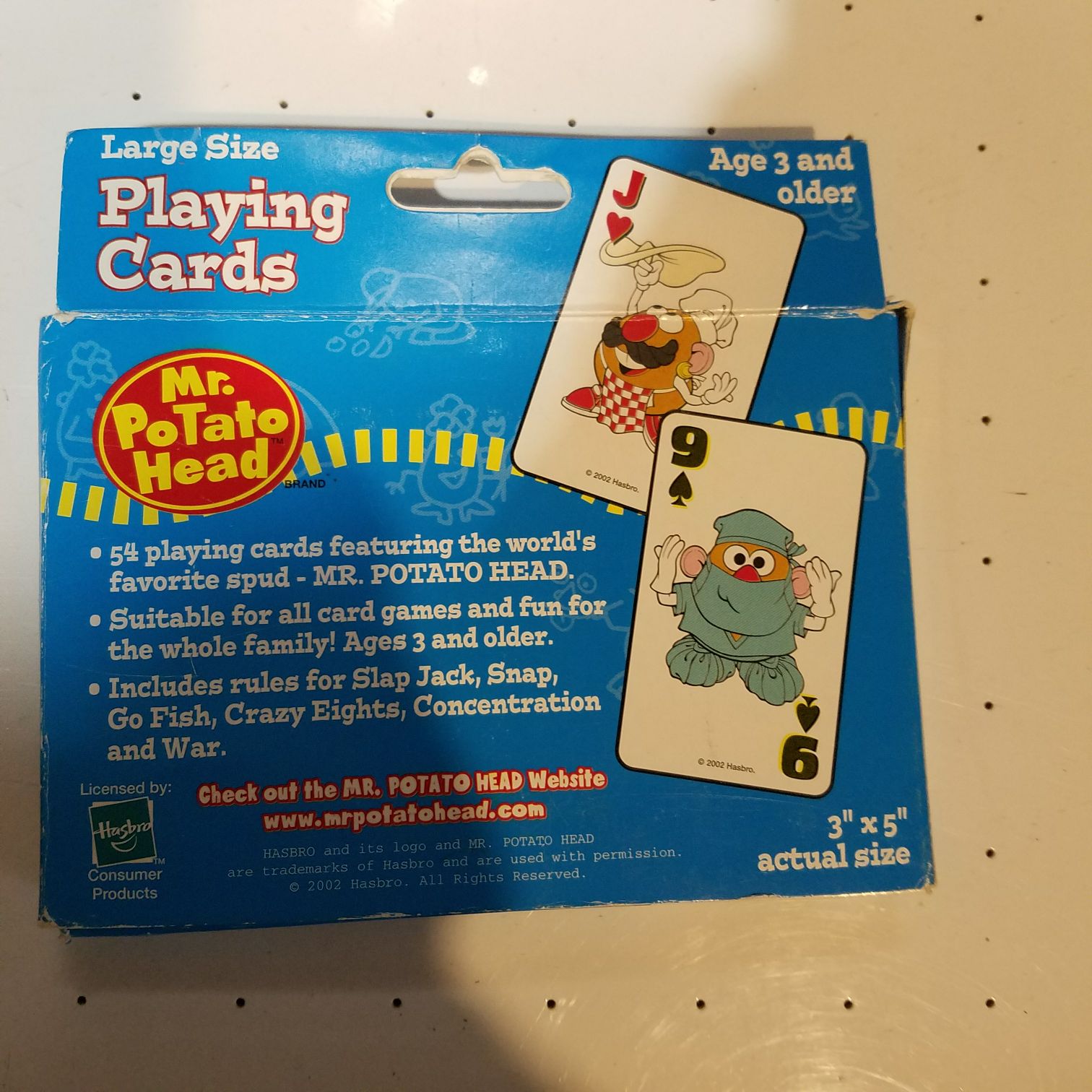 Mr Potato Head Playing Cards - Hasbro action figure collectible [Barcode 073854007235] - Main Image 2