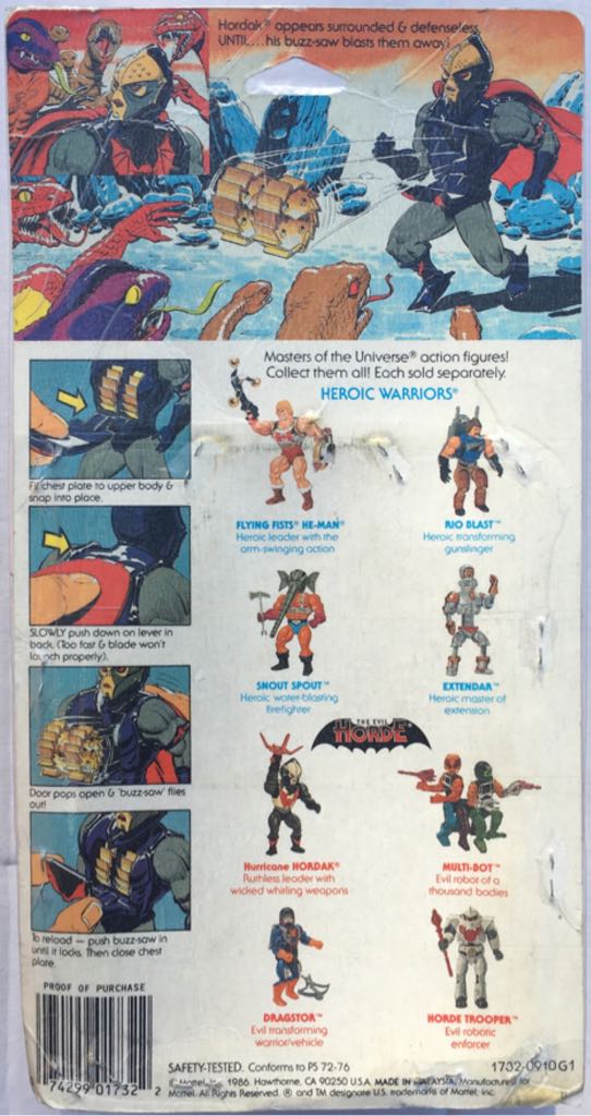 Masters Of The Universe Hurricane Origins Hordak - Mattel (Masters Of The Universe) action figure collectible [Barcode 074299017322] - Main Image 2