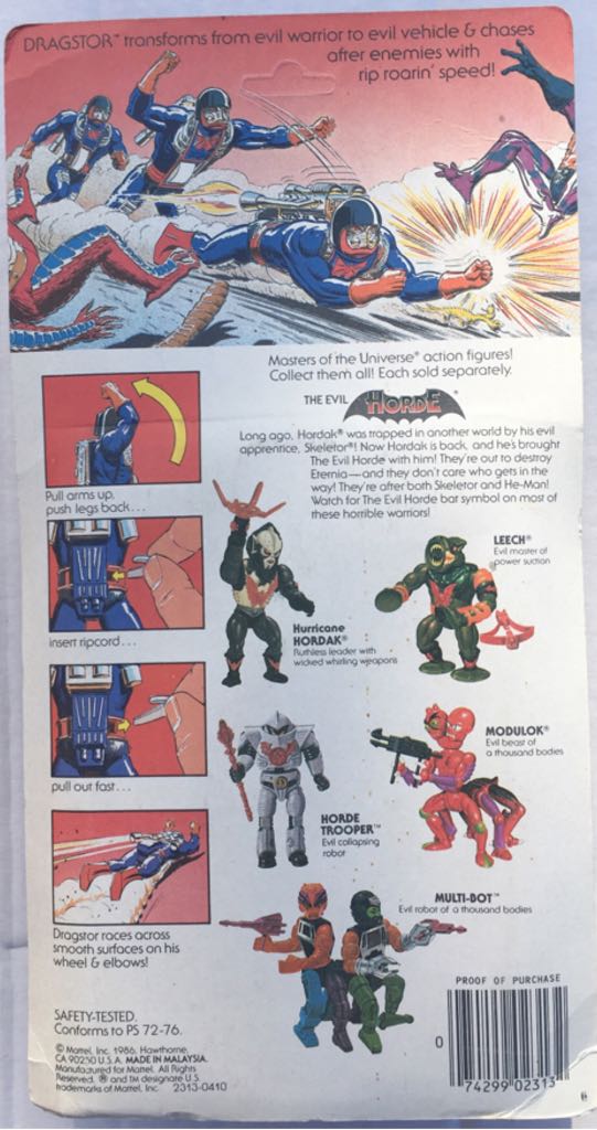 MOTU: Dragstor - Mattel (Masters Of The Universe) action figure collectible [Barcode 074299023132] - Main Image 2