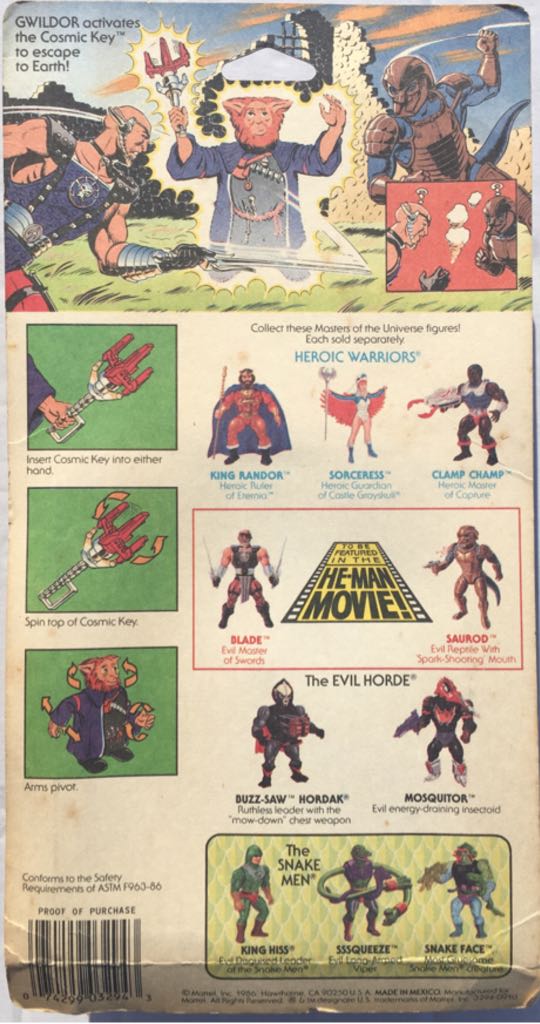 MOTU Gwildor - Mattel (Masters Of The Universe) action figure collectible [Barcode 074299032943] - Main Image 2