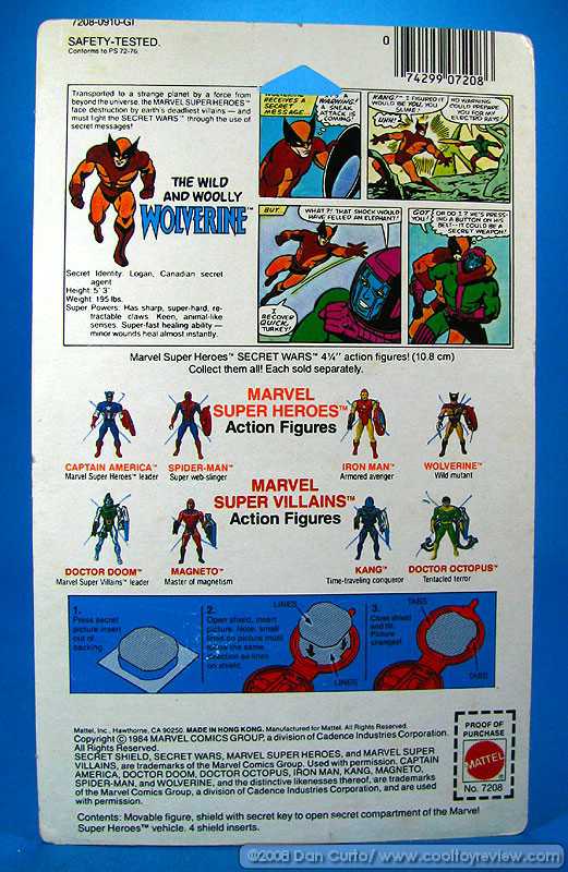 Wolverine (Grey Claws Attached) - Mattel (Marvel Super Heroes Secret Wars) action figure collectible [Barcode 074299072086] - Main Image 4