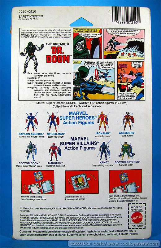 Doctor Doom - Mattel (Marvel Super Heroes Secret Wars) action figure collectible [Barcode 074299072109] - Main Image 4