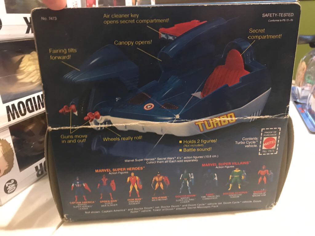 Secret Wars: Turbo Cycle  action figure collectible [Barcode 074299074738] - Main Image 2