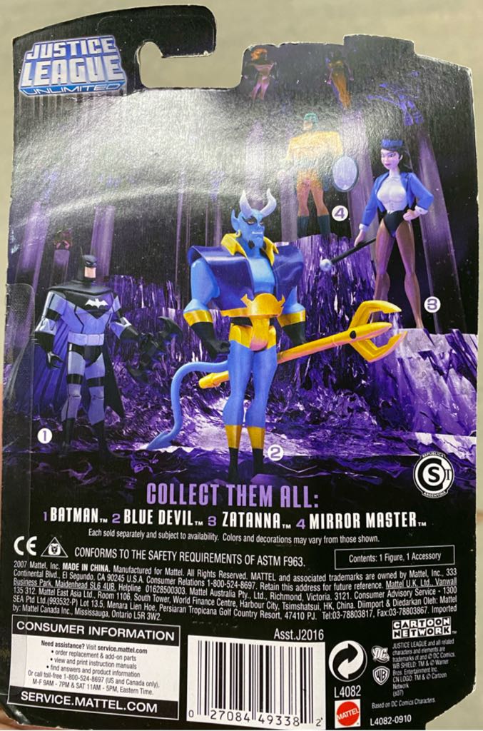 JLU: Zatanna - Mattel (DC Super Heroes) action figure collectible [Barcode 027084493382] - Main Image 2
