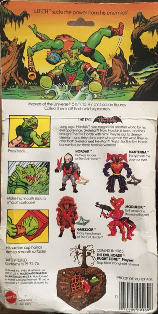 MOTU - G1 - Leech - Mattel (Masters Of The Universe) action figure collectible [Barcode 074299091698] - Main Image 2