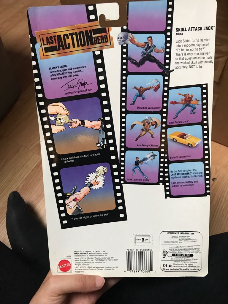 Mattel Last Action Hero - Skull Attack Jack - Mattel (Stunt Figure) action figure collectible [Barcode 074299106682] - Main Image 2