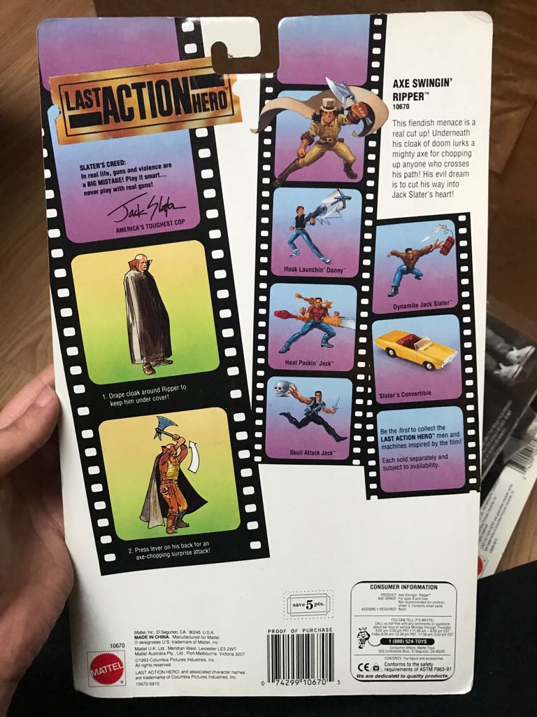 Axe Swingin’ Ripper - Mattel (Last Action Hero) action figure collectible [Barcode 074299106705] - Main Image 2
