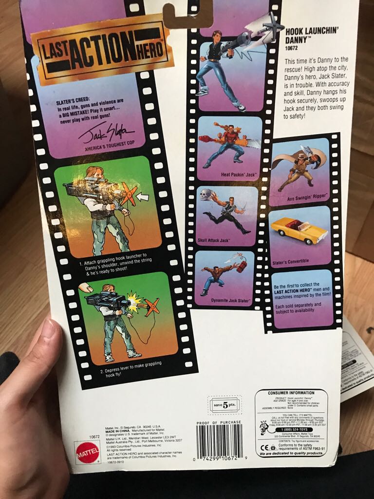 Hook Launchin’ Danny - Mattel (Last Action Hero) action figure collectible [Barcode 074299106729] - Main Image 2