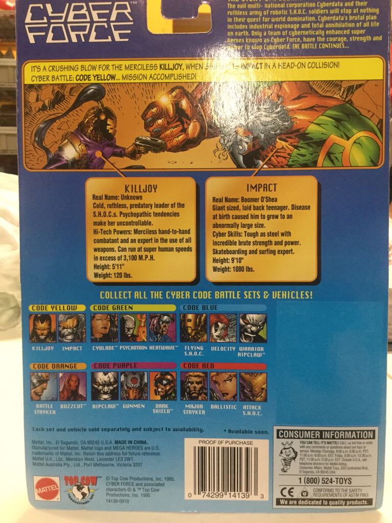 Cyberdorce: Killjoy/Impact - Mattel Inc (Mega Heroes The Ultimate Encounter) action figure collectible [Barcode 074299141393] - Main Image 2