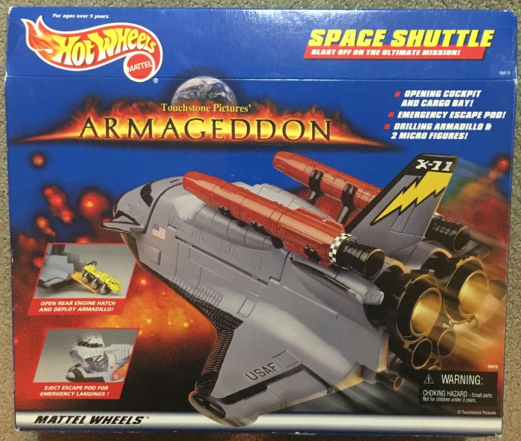 Hot Wheels Armageddon Space Shuttle - Mattel (Touchstone Pictures’ Armageddon) action figure collectible [Barcode 074299194153] - Main Image 1