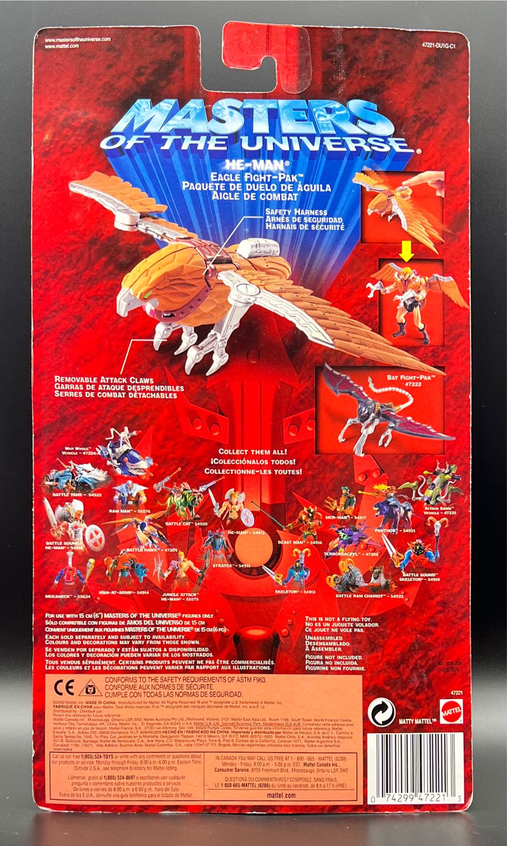 Eagle Fight Pak (He-Man) - Mattel (Masters Of The Universe 200x) action figure collectible [Barcode 074299472213] - Main Image 2