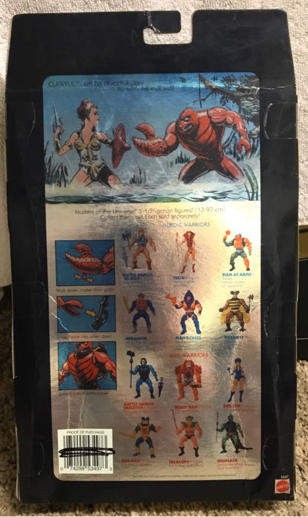 Clawful - Mattel (Master Of The Universe) action figure collectible [Barcode 074299534973] - Main Image 2