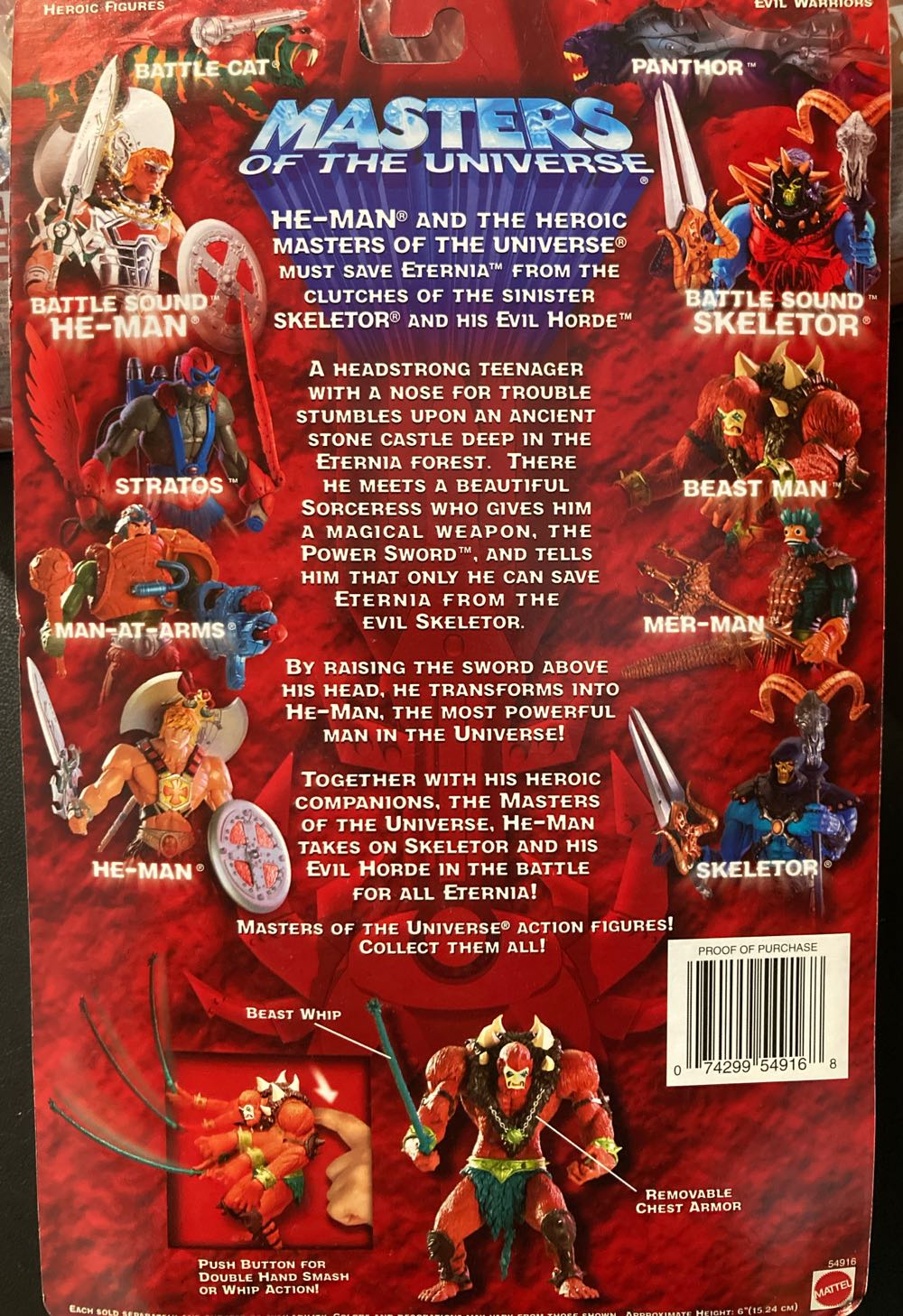 Beast Man - Mattel (Masters Of The Universe 200x) action figure collectible [Barcode 074299549168] - Main Image 3