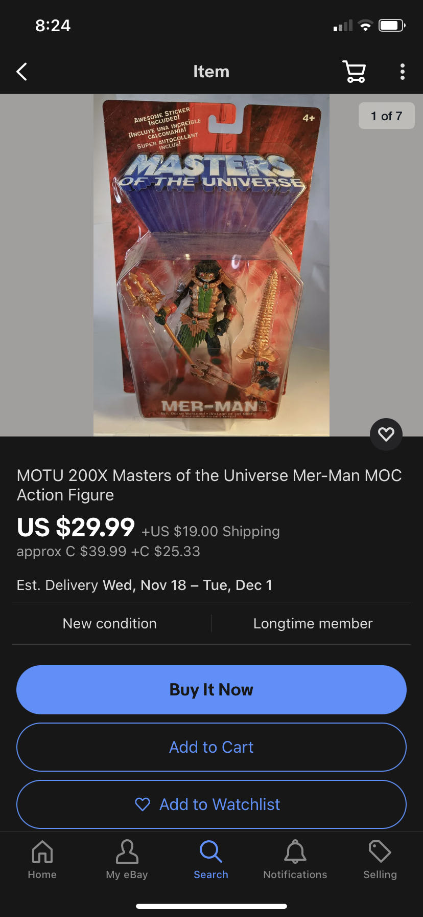 Mer-Man chase - Mattel (Masters of the Universe: 200X) action figure collectible [Barcode 074299549175] - Main Image 3