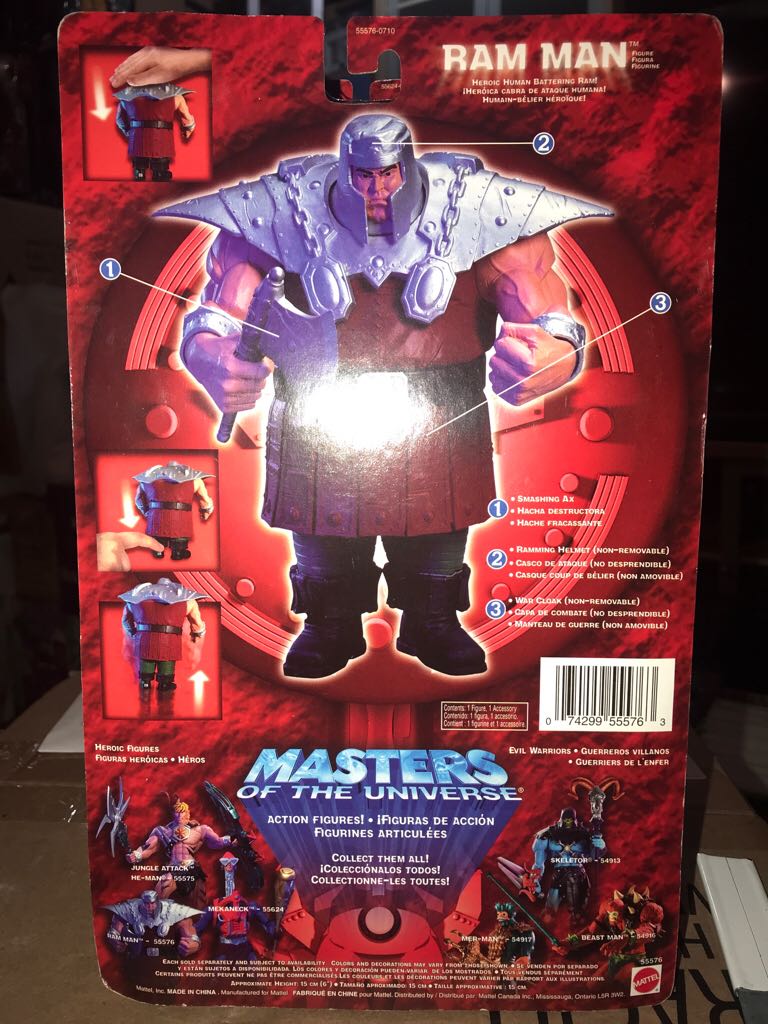 Ram Man - Mattel (Masters Of The Universe) action figure collectible [Barcode 074299555763] - Main Image 2