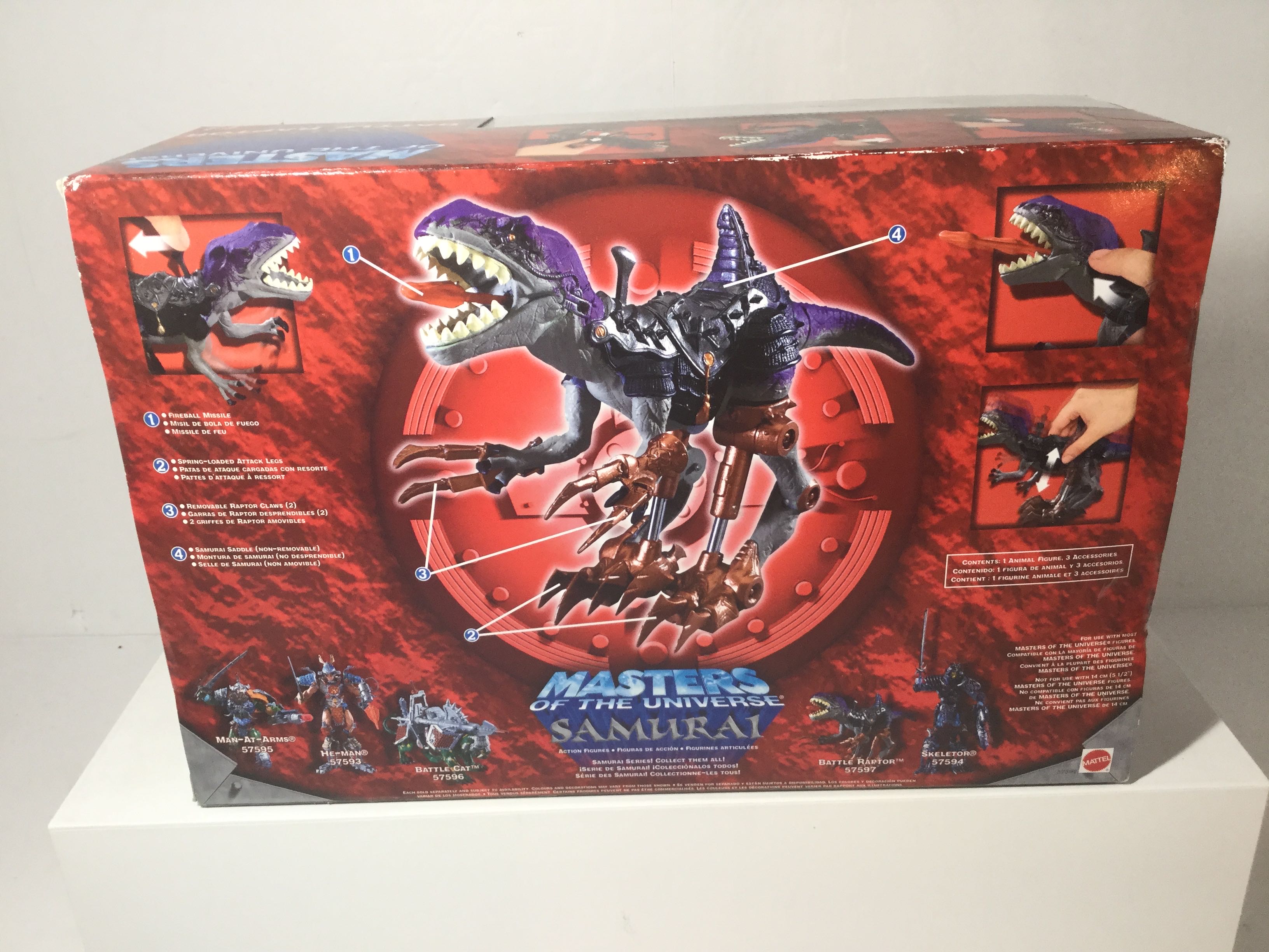 Samurai Battle Raptor - Masters Of The Universe Mattel (Masters Of The Universe 200x) action figure collectible [Barcode 074299575976] - Main Image 2