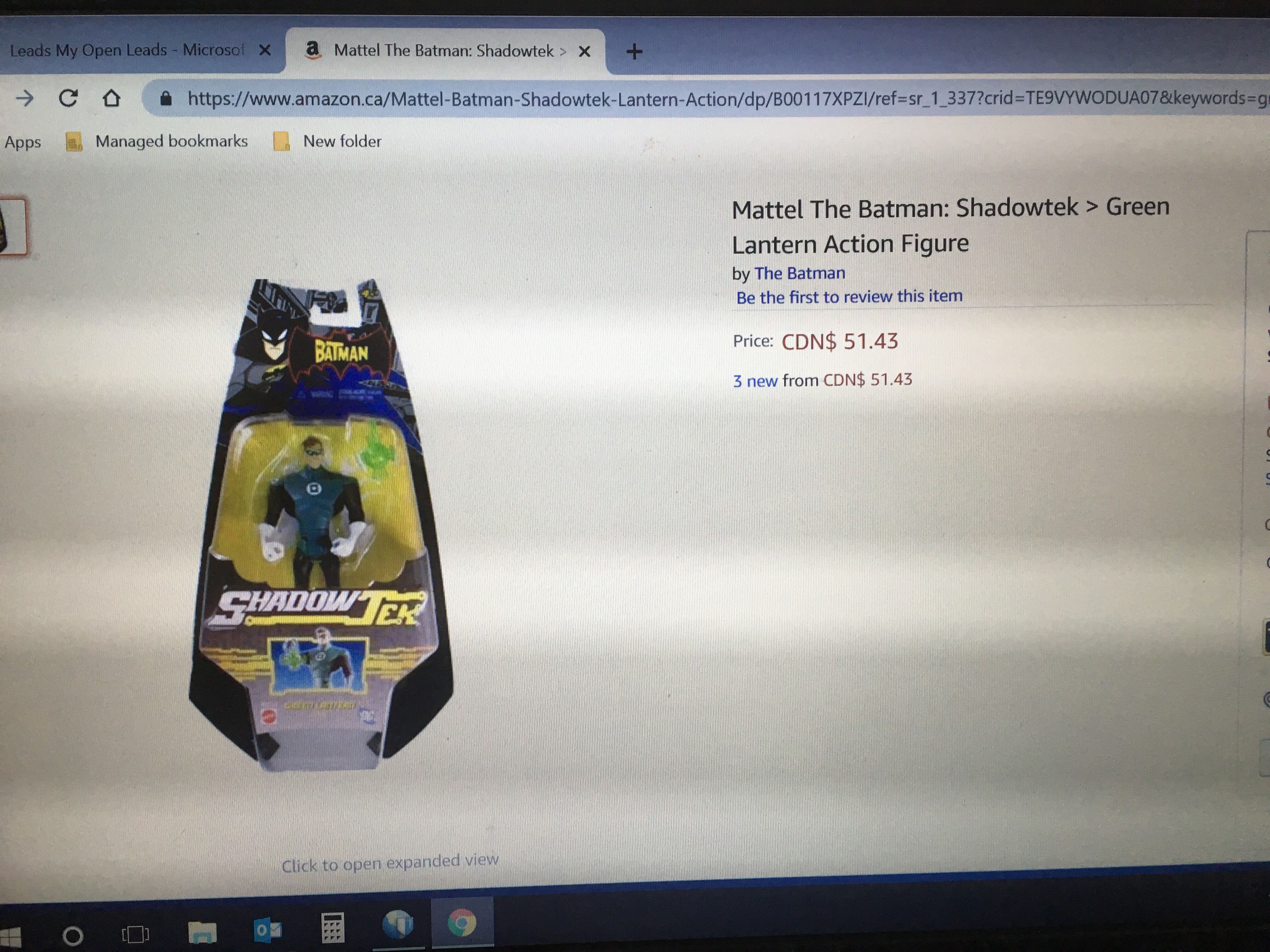 The Batman Shadow Tek: Green Lantern - Mattel (The Batman: Shadow Tek) action figure collectible [Barcode 027084572766] - Main Image 3