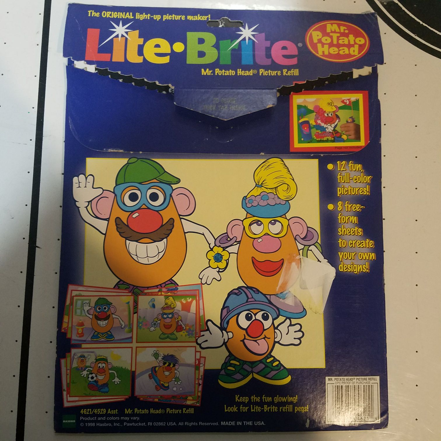 Mr Potato Head Lite-Brite Picture Refill - Hasbro action figure collectible [Barcode 076281046211] - Main Image 2