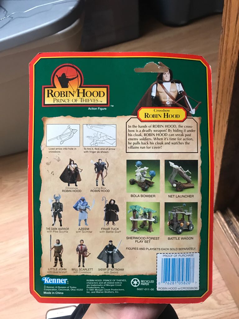 Robin Hood - Crossbow Robin Hood - Kenner (Robin Hood Prince Of Thieves) action figure collectible [Barcode 076281058207] - Main Image 2
