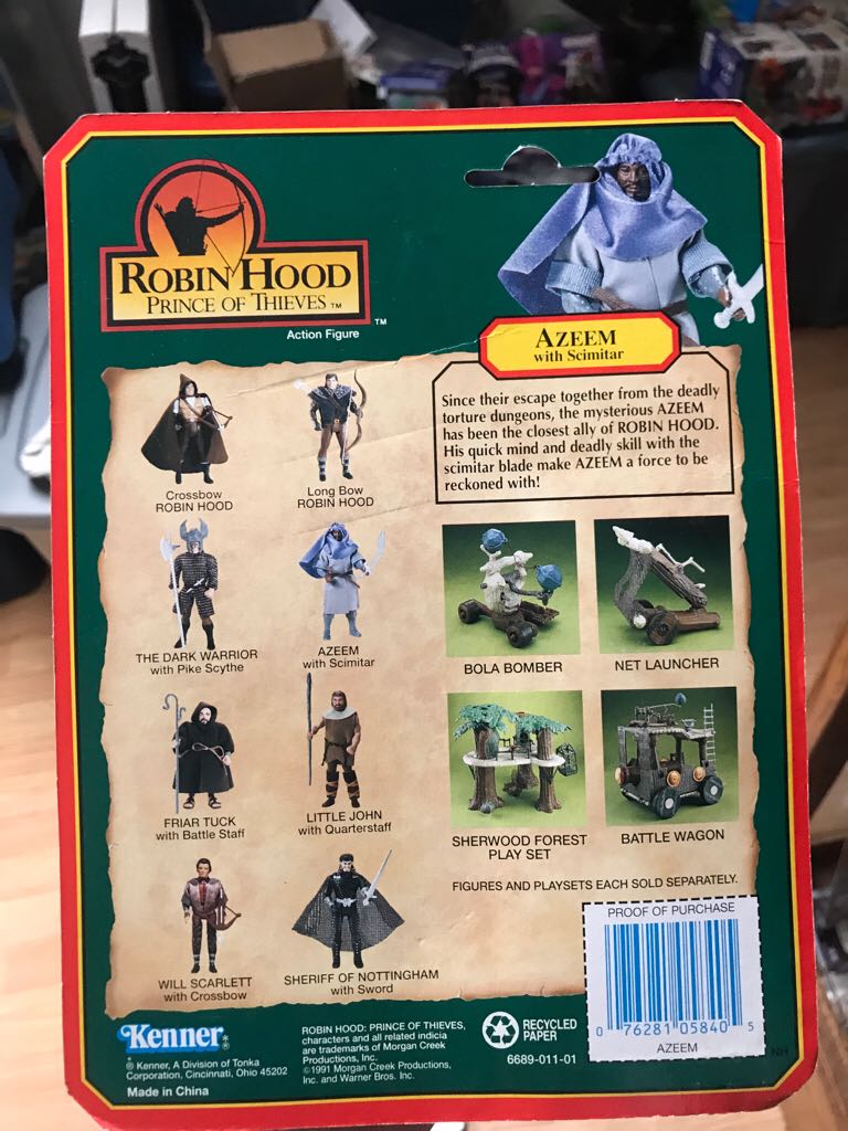 Robin Hood Prince Of Thieves: Azeem - Kenner (Robin Hood Prince Of Thieves) action figure collectible [Barcode 076281058405] - Main Image 2