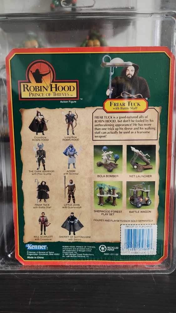 Robin Hood - Friar Tuck - Kenner (Robin Hood Prince Of Thieves) action figure collectible [Barcode 076281058603] - Main Image 2
