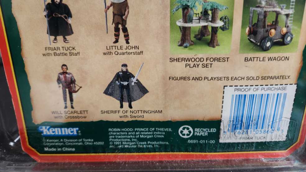 Robin Hood - Friar Tuck - Kenner (Robin Hood Prince Of Thieves) action figure collectible [Barcode 076281058603] - Main Image 3