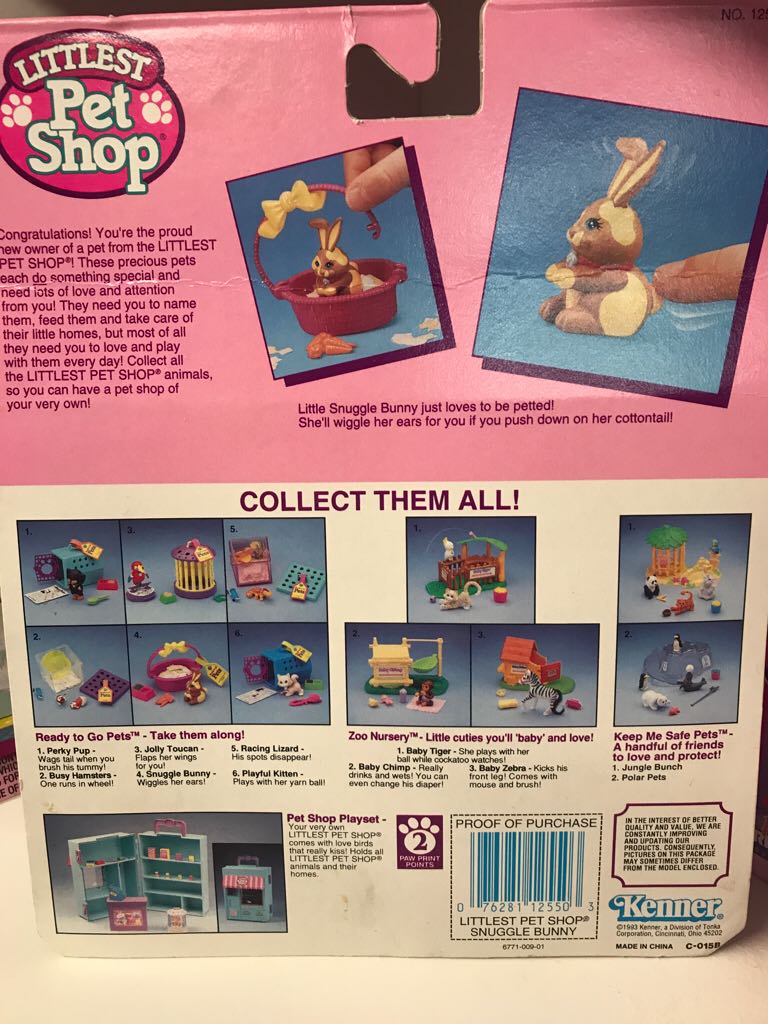 Snuggle Bunny With Pretty Basket - Kenner (Littlest Pet Shop) action figure collectible [Barcode 076281125503] - Main Image 2
