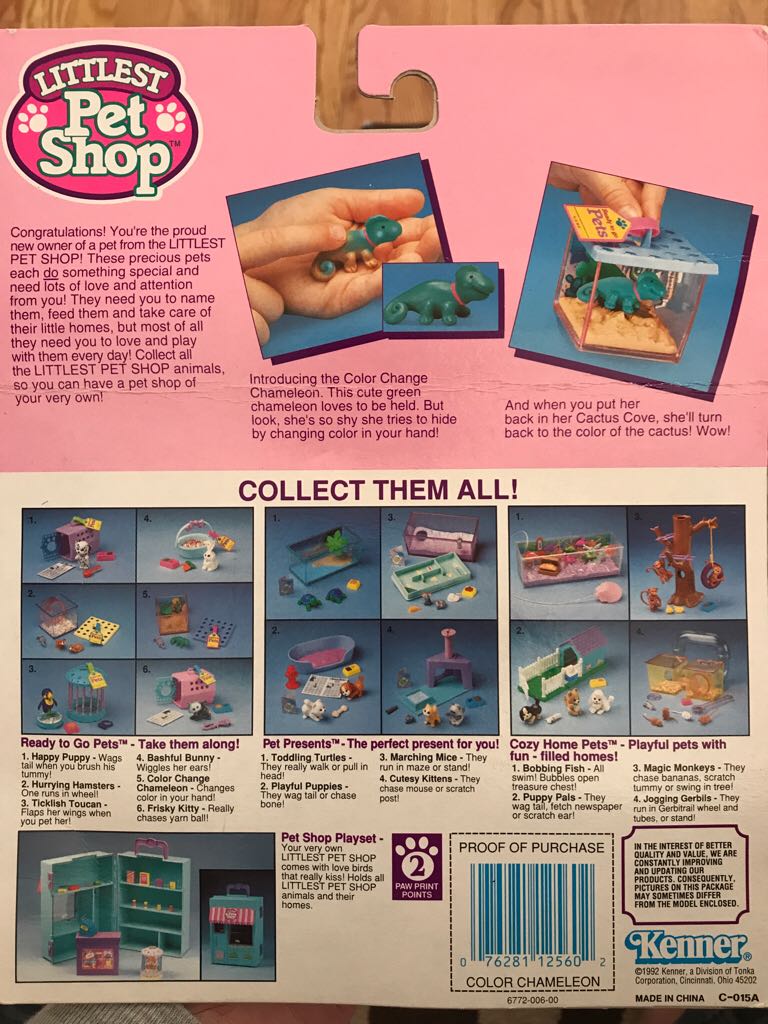 Color Change Chameleon In Cactus Cove - Kenner (Littlest Pet Shop) action figure collectible [Barcode 076281125602] - Main Image 2