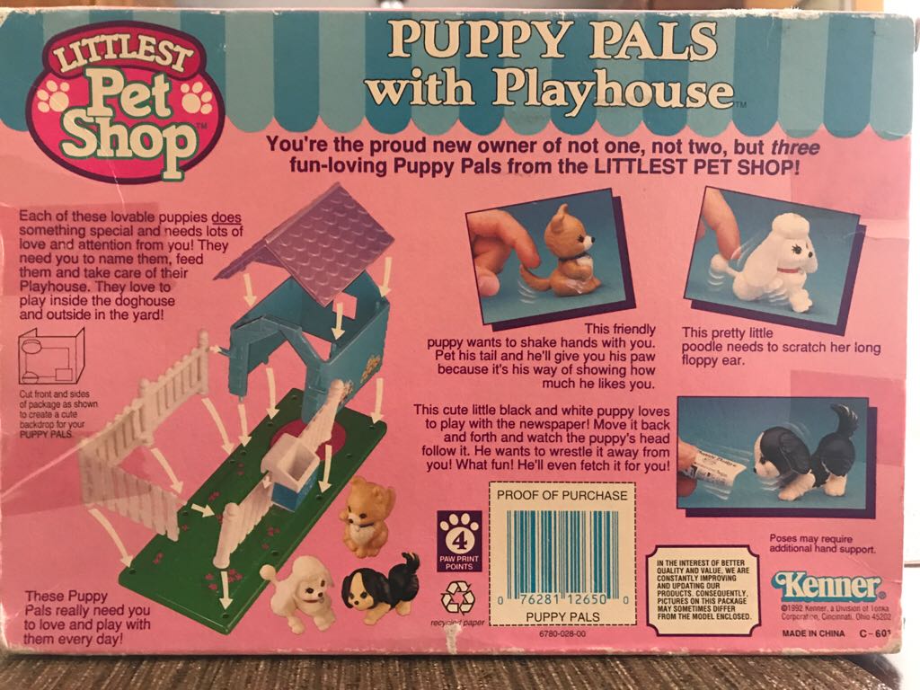 Puppy Pals with Playhouse - Kenner (Littlest Pet Shop) action figure collectible [Barcode 076281126500] - Main Image 2