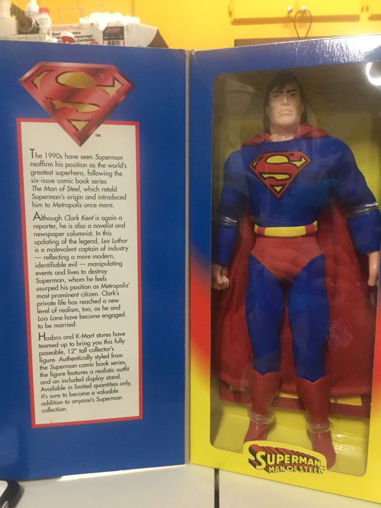 Kenner Superman Man Of Steel 12 In Doll - Kenner (Superman Man Of Steel) action figure collectible [Barcode 076281275918] - Main Image 2