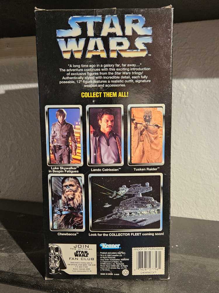 12” Chewbacca - Kenner (1995-2000 The Power of the Force) action figure collectible [Barcode 076281277561] - Main Image 3