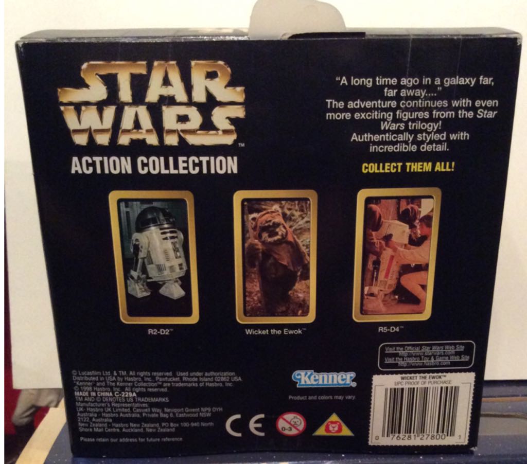 Vintage - Ewoks - Wicket - Kenner (Star Wars: Return Of The Jedi) action figure collectible [Barcode 076281278001] - Main Image 2