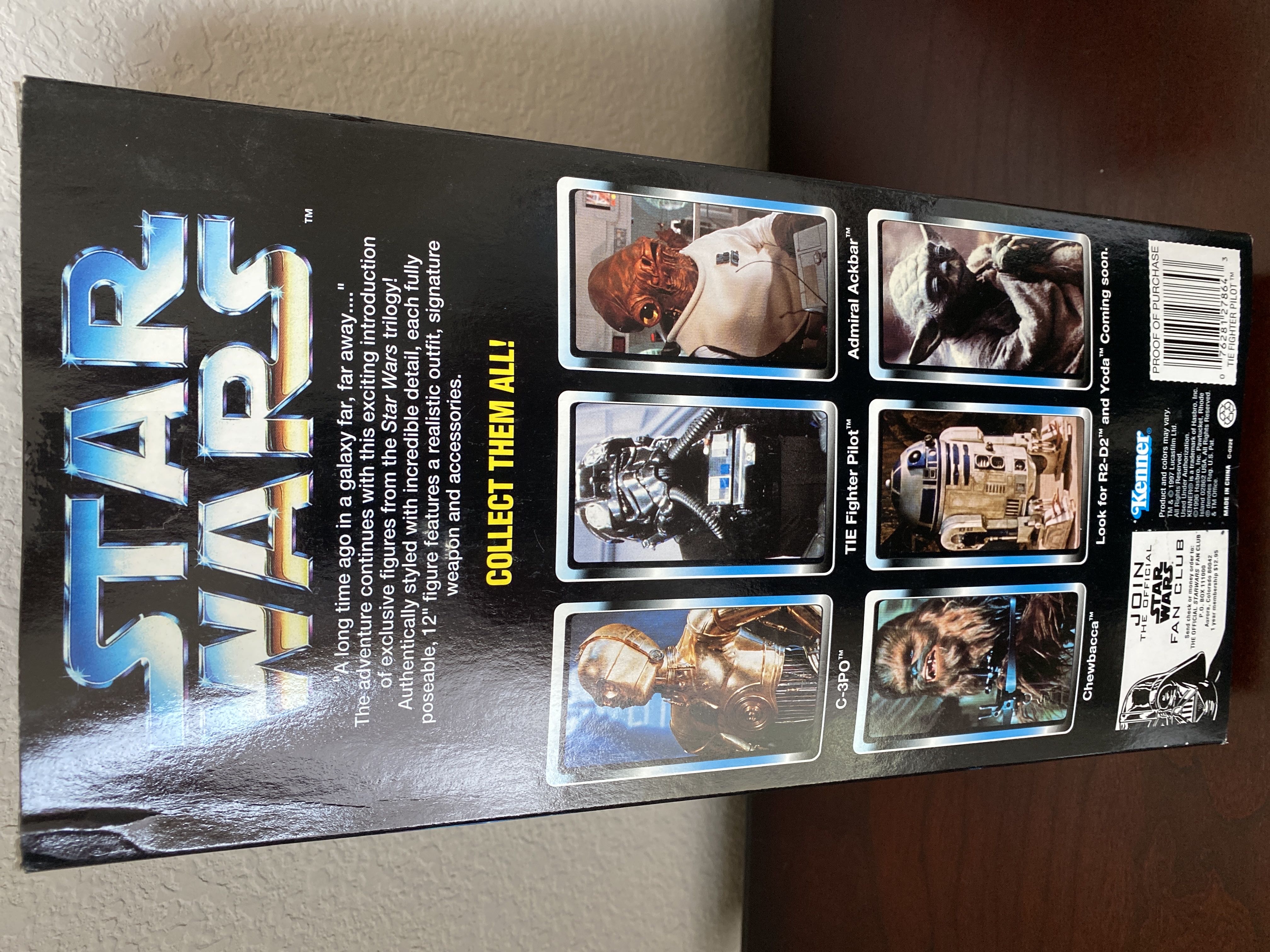 TIE Fighter Pilot 12” - Hasbro/Kenner (Star Wars) action figure collectible [Barcode 076281278643] - Main Image 3