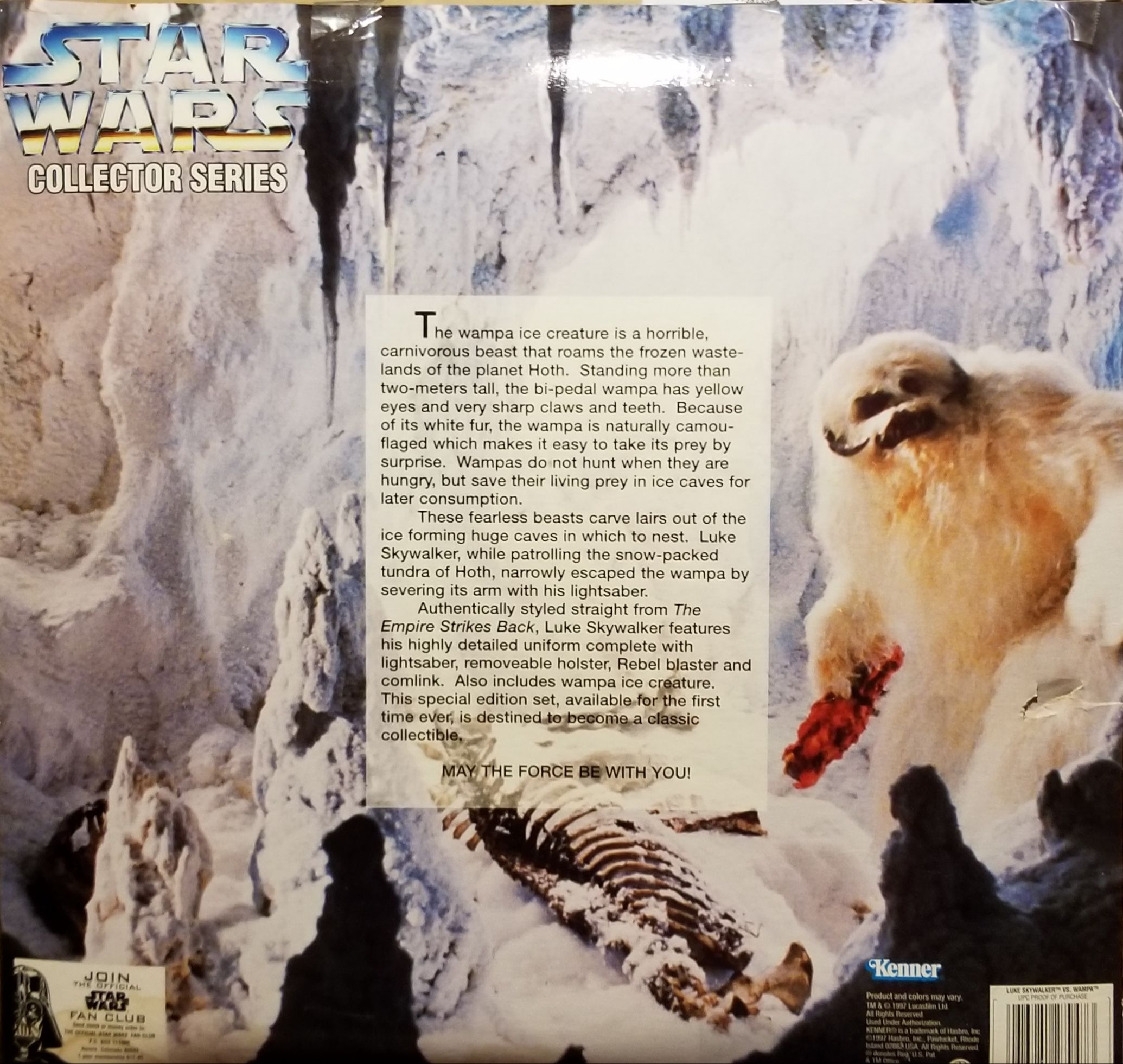 12 Inch Collector Series The Empire Strikes Back Luke Skywalker Vs Wampa - Hasbro (The Empire Strikes Back) action figure collectible [Barcode 076281279473] - Main Image 2