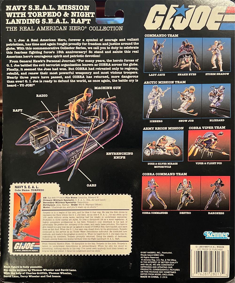 GI Joe Real American Hero Collection - Hasbro (Navy S.E.A.L Mission) action figure collectible [Barcode 076281280134] - Main Image 2