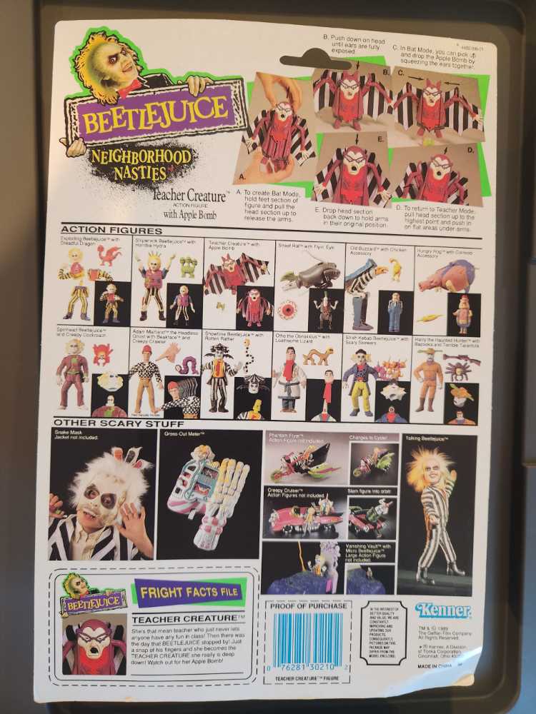 Teacher Creature - Kenner (Beetlejuice) action figure collectible [Barcode 076281302102] - Main Image 2