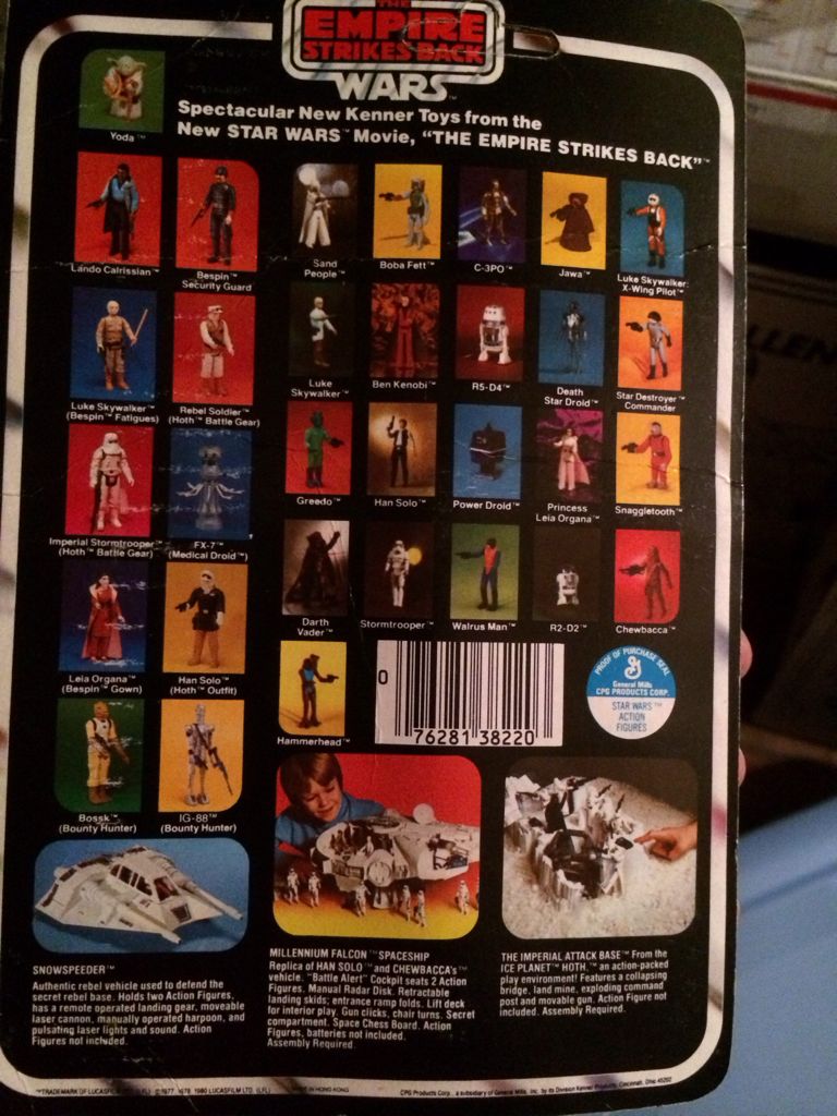 C-3PO ESB MOC 31 Back - Kenner (Empire Strikes Back) action figure collectible [Barcode 076281382203] - Main Image 2