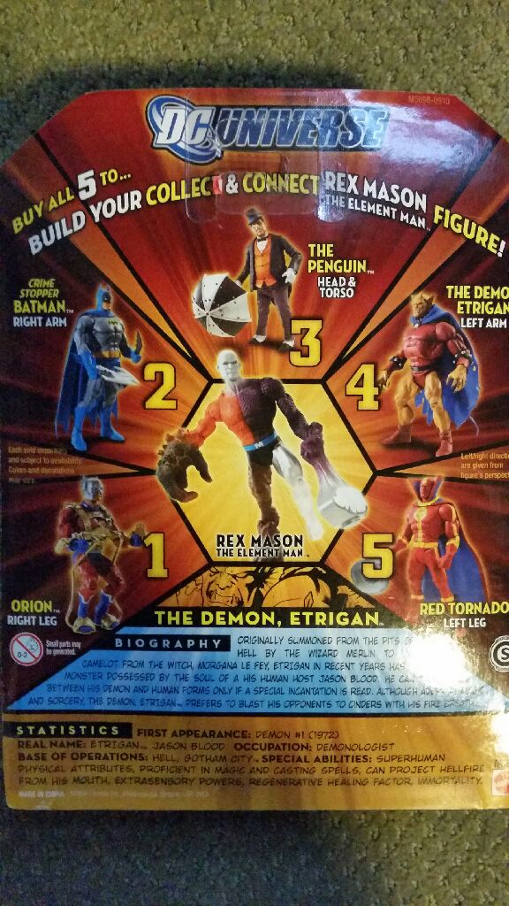 DC Universe Classics Wave 1 Etrigan The Demon Metamorpho BAF  - Mattel (DC Universe Classics Wave 1 Figure 4) action figure collectible [Barcode 027084596137] - Main Image 2