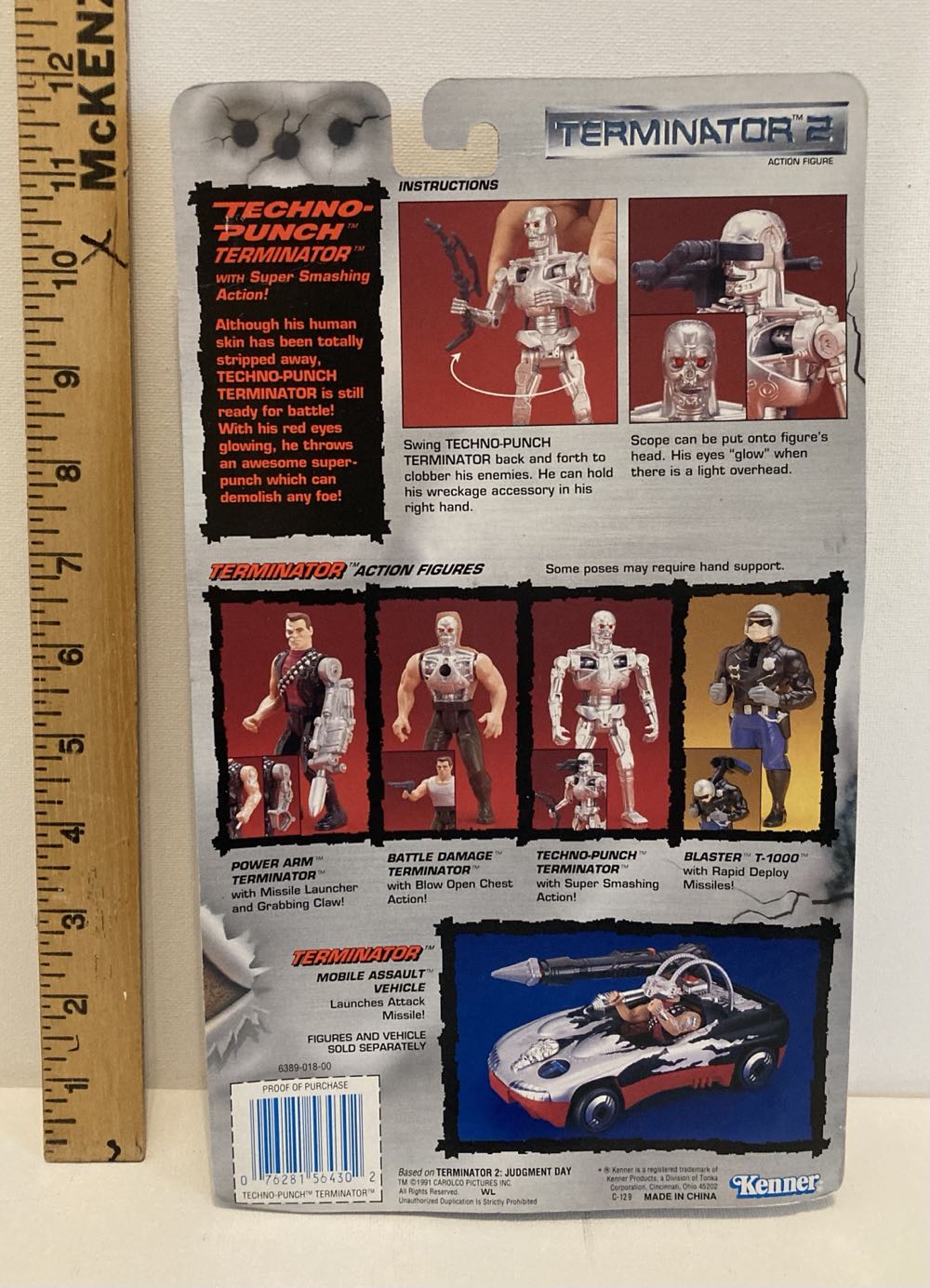 TERMINATOR 2 techno punch terminator Figure - Kenner (Termination 2: Judgement Day) action figure collectible [Barcode 076281564302] - Main Image 3
