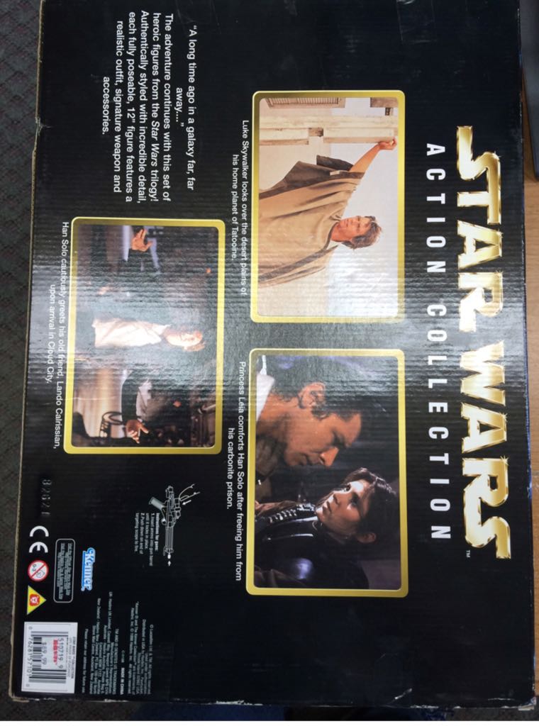 Star Wars  Luke Skywalker Tatooine, Princess Leia Boushh, Han Solo Bespin - Kenner (12” Action Collection) action figure collectible [Barcode 076281571010] - Main Image 2