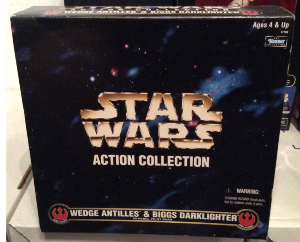 12” Wedge Antilles & Biggs Darklighter 2-Pack - Hasbro (1995-2000 The Power of the Force) action figure collectible [Barcode 076281571065] - Main Image 2