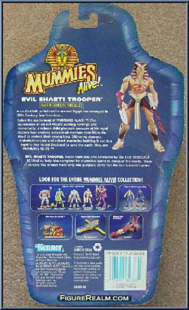 Mummies Alive Evil Shabti Trooper with javelin missile action figure  action figure collectible [Barcode 076281627632] - Main Image 2